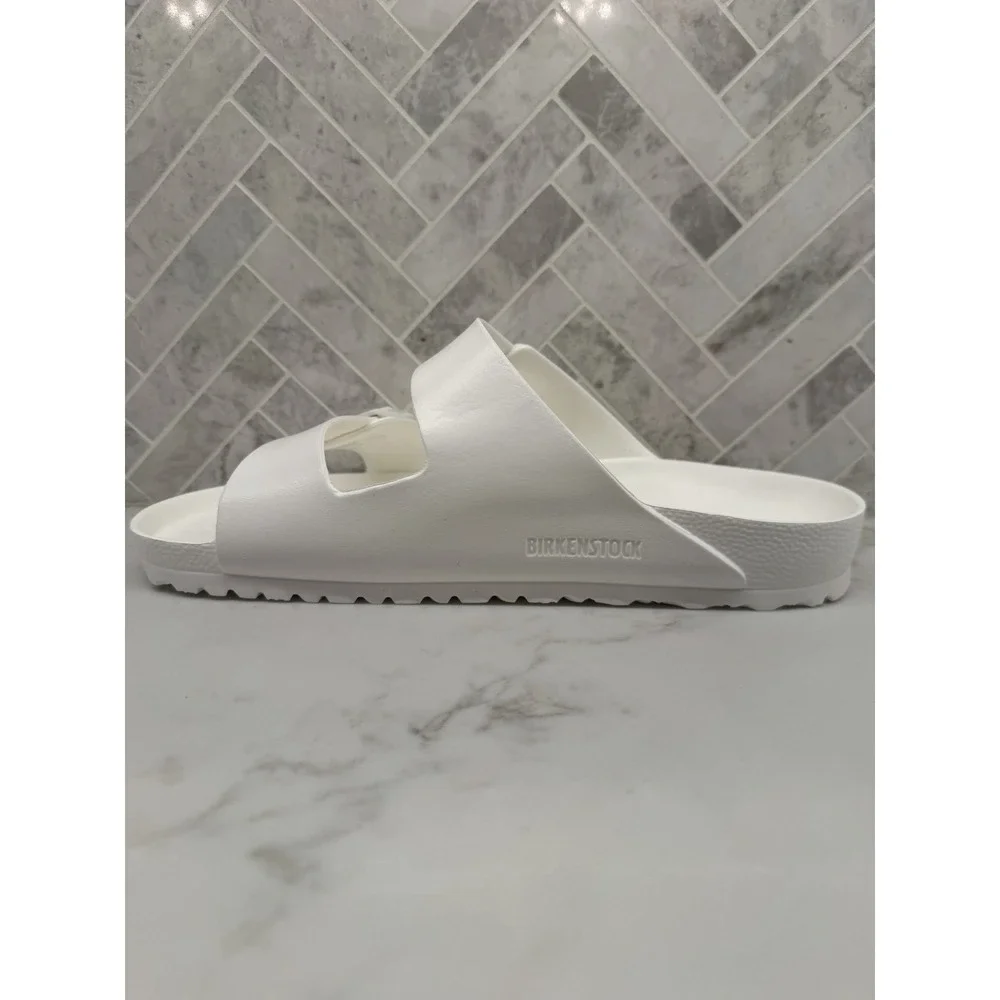 Birkenstock Arizona Essentials EVA Sandals Mens Size 10 43 White Slip On Slides